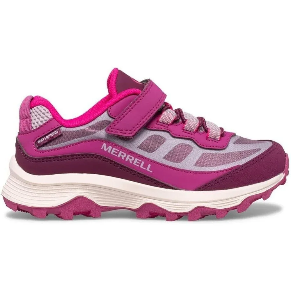 Merrell Moab Speed Low A/C MK165879 Kids 7 Berry Waterproof Hiking Shoes JOBB057